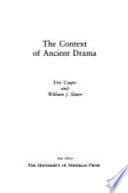 The Context of Ancient Drama