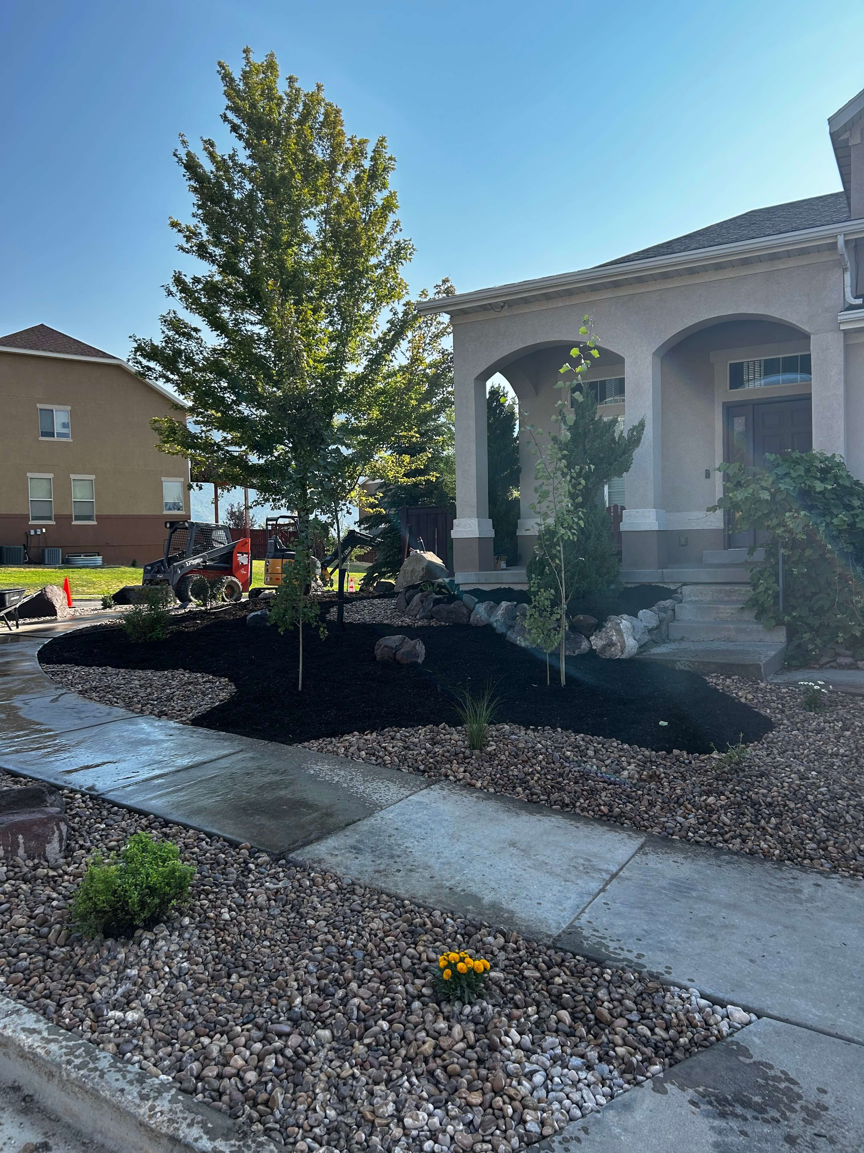 A finished Miller Landscaping project