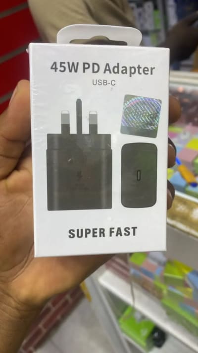 45W PD adapter USB C super fast