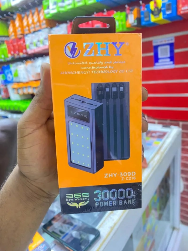 ZHY-309D-C216 30000mAh Power Bank