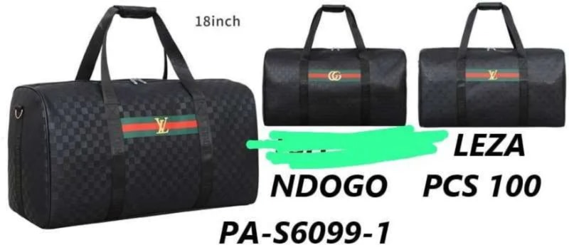 Louis vuiton travel  bags made of  leather. 
