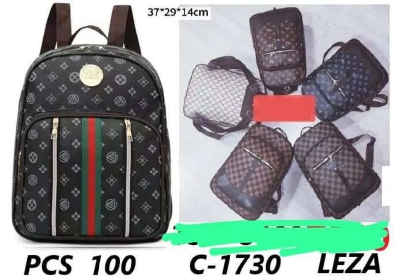 women's PU leather fashion backpack