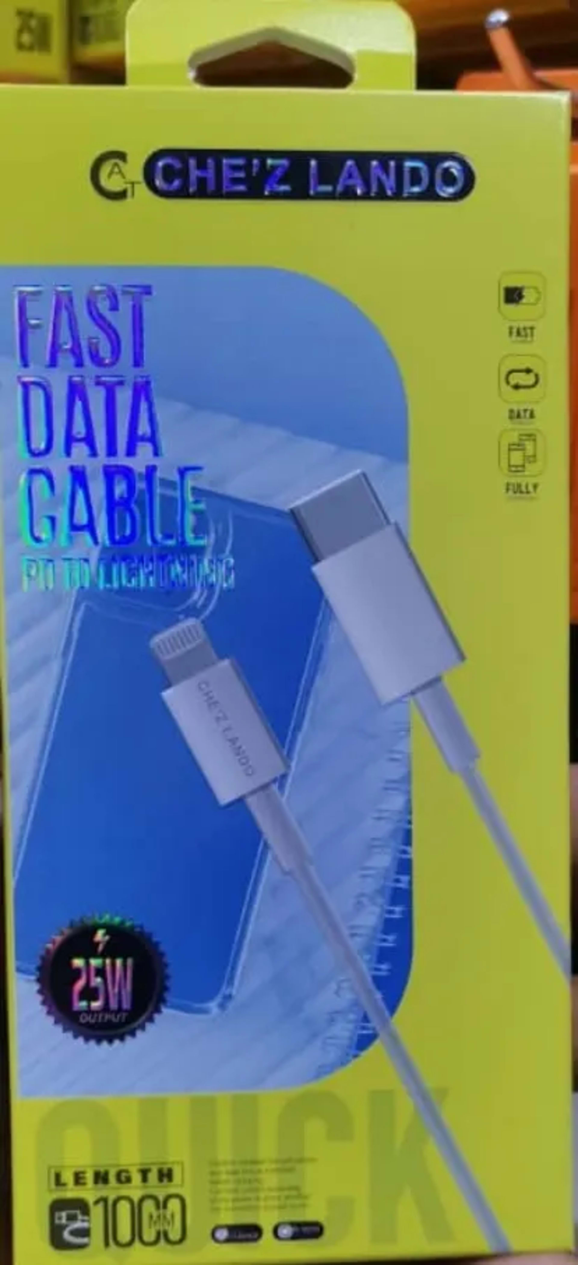 CHE'Z LANDO Fast Data Cable
Model: USB-C to Lightning