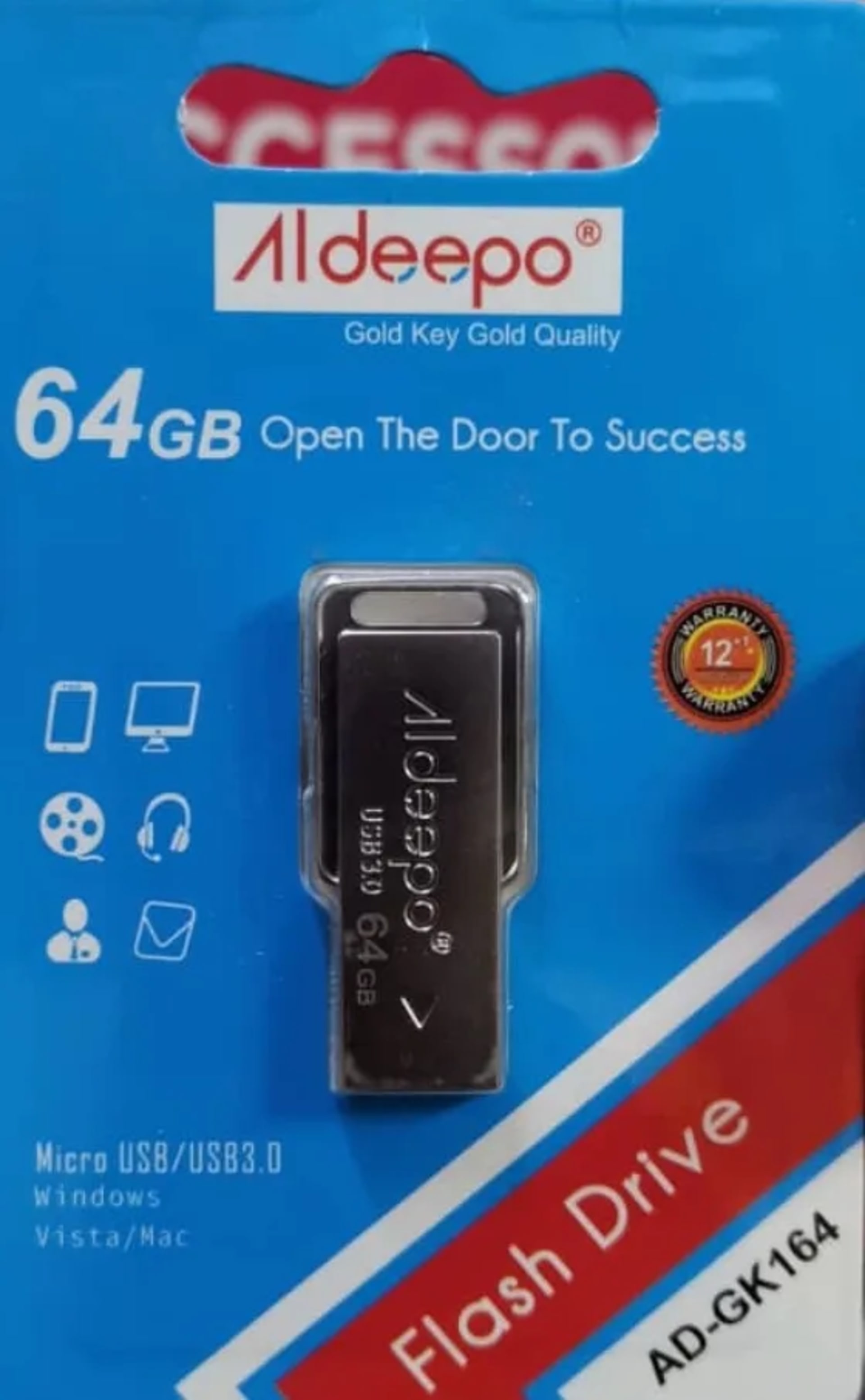 Aldeepo Flash Drive 64GB
Model: AD-GK164