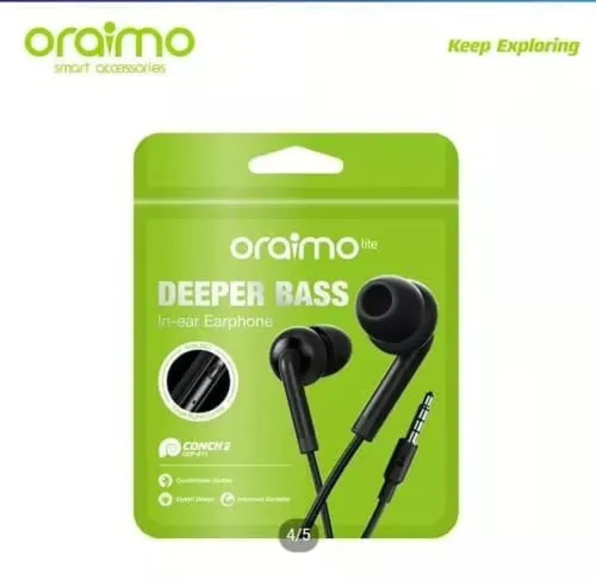 Oraimo in-ear earphones, model OEP-E11