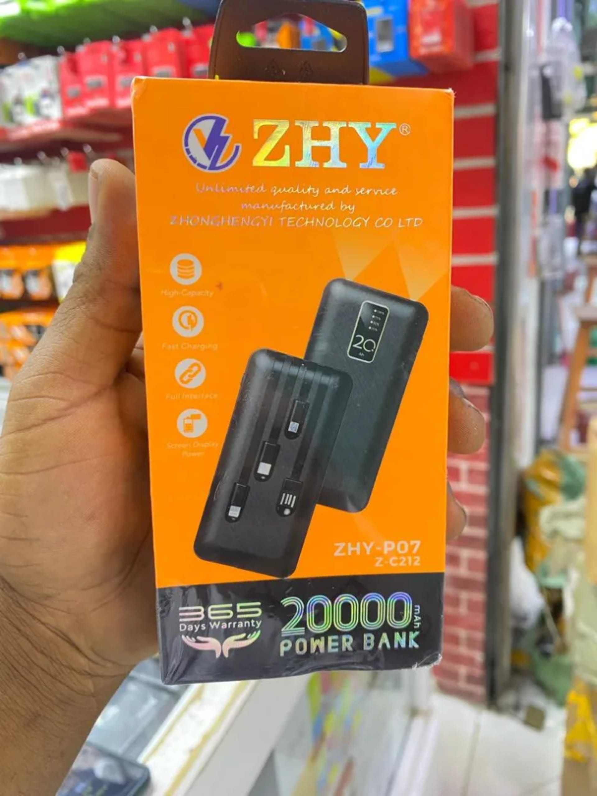 ZHY 20000mAh Power Bank.