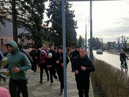 Трезвая пробежка в станице Динской: спорт, память и единство!