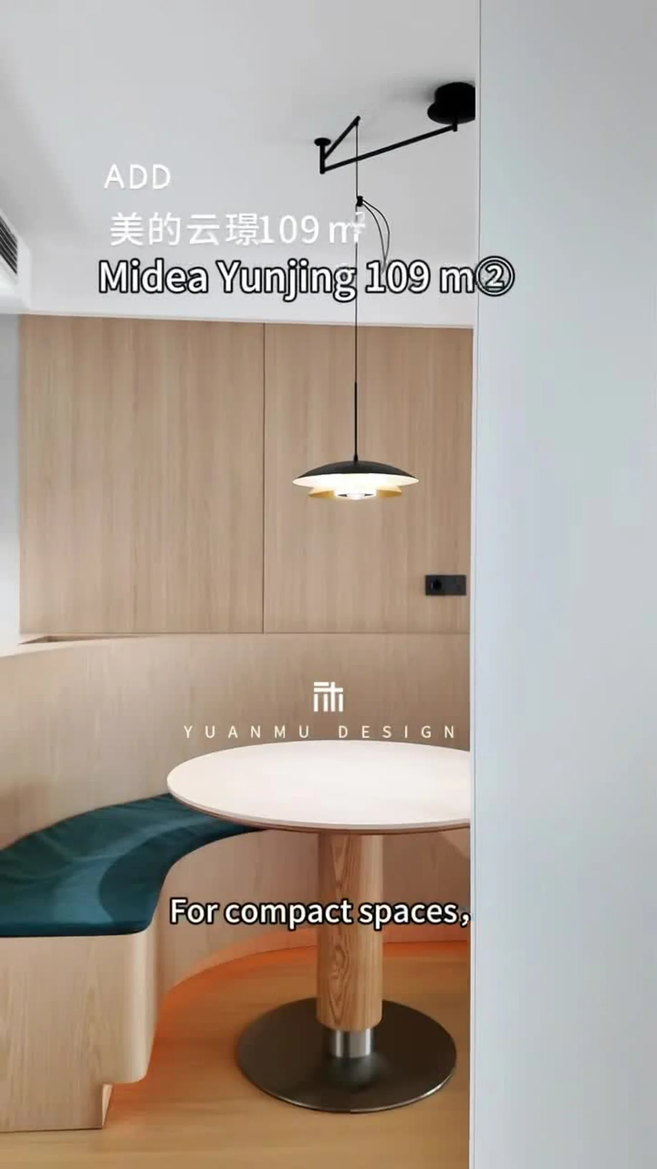 Open Kitchen and banquette seating