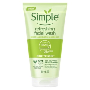 Simple refreshing facial wash