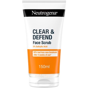 Neutrogena clear & defend face scrub