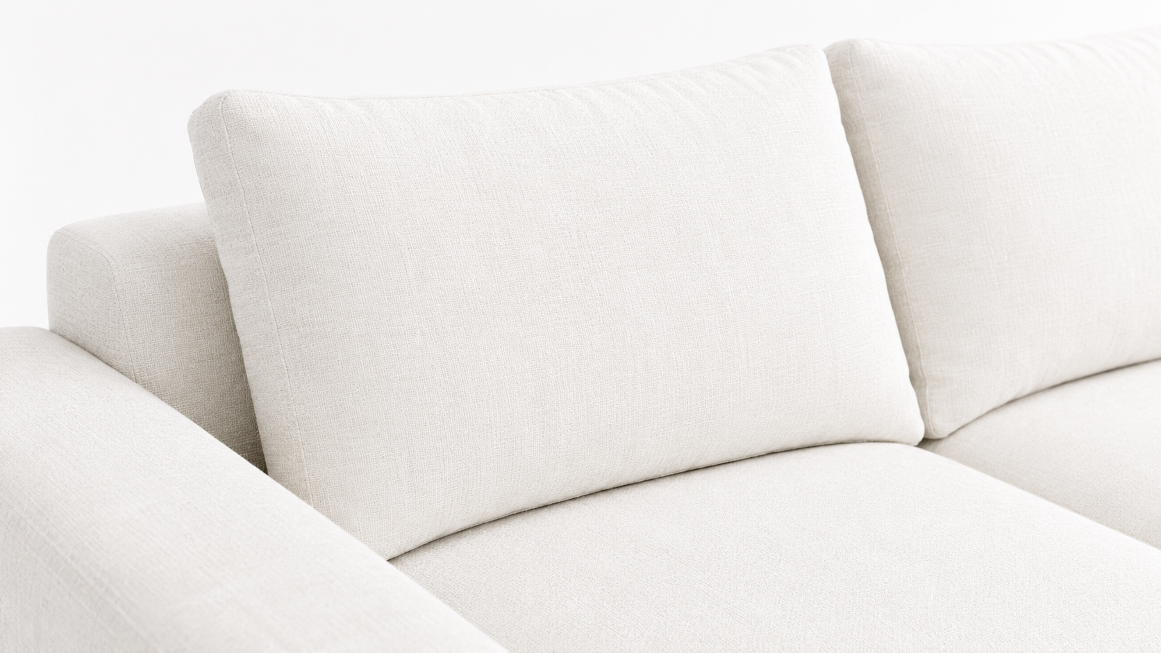 ZAVERO Luxury Modern L-Shaped Modular Sofa with Warm Taupe Performance Fabric and Matte Black MS Legs by MERAKI — view 3