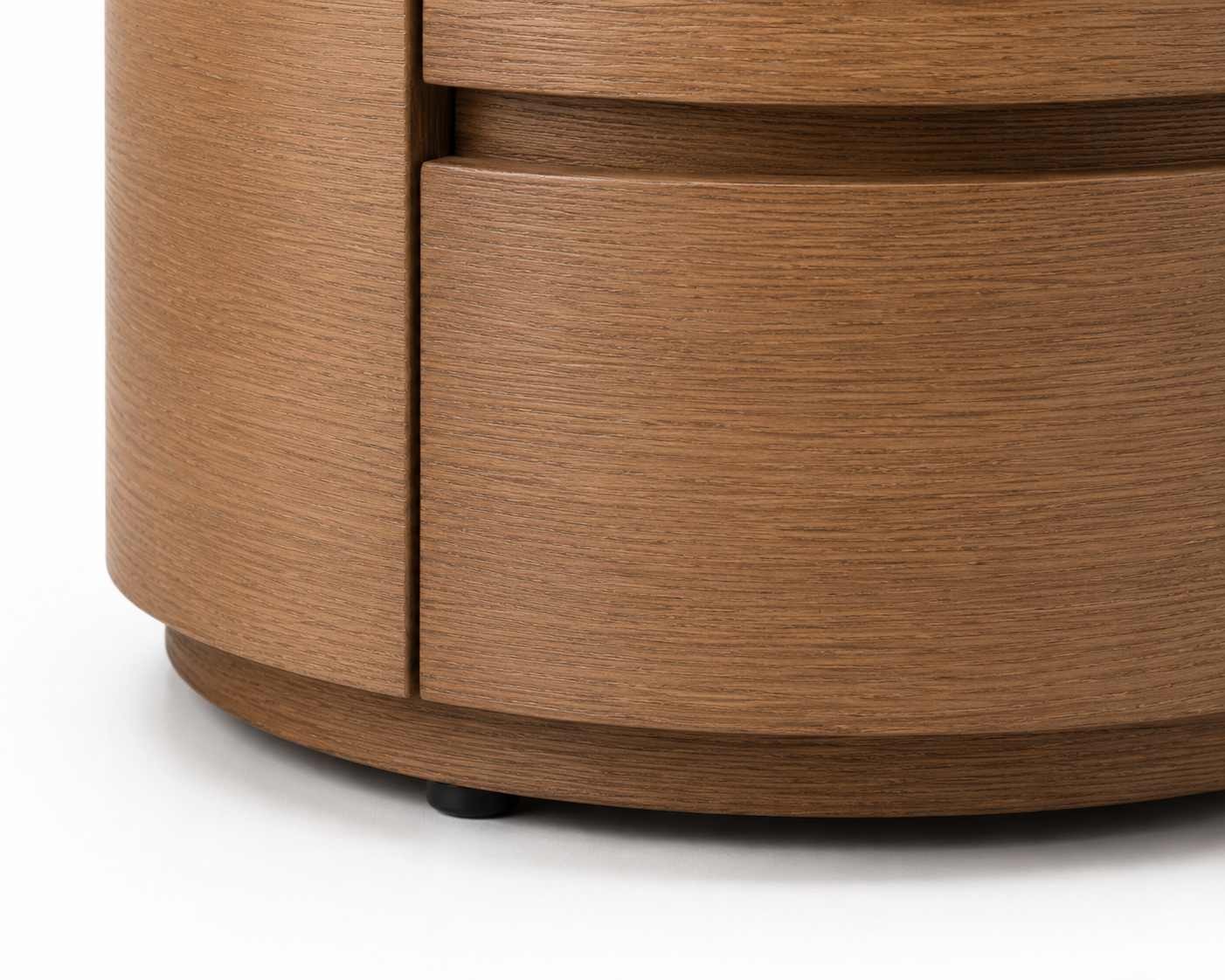 SORANO Luxury Night Table with Natural White Marble Top, Natural Oak Veneer Finish and Dual Soft-Close Drawers by MERAKI — view 11