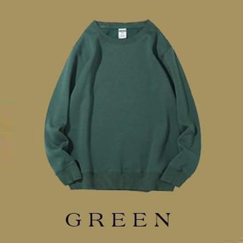 260gsm sweatshirt m green embroider