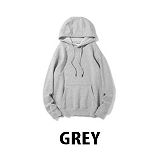 260gsm hoodie m grey embroider