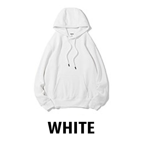 Hoodie S white Embroider