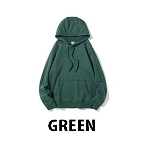260gsm hoodie l green embroider