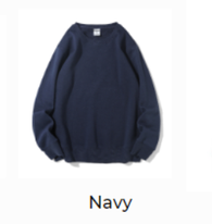 260gsm sweatshirt s navy embroider