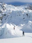 Ski & Split-board Touring feature image - Ski tourers on the Mannering Glacier