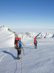Who Are These Courses For? feature image - Aspiring climbers aiming to tackle New Zealand’s classic peaks – glacier travel on the Fox Glacier. Alpine skills instruction course, New Zealand.