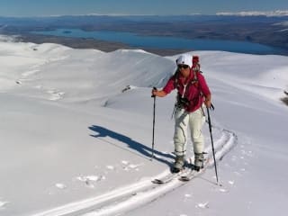 Ski Touring & Split-Boarding Expeditions feature image - Ski touring in the Two Thumb Range, Lake Tekapo