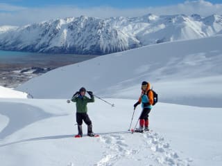 Who Are These Trips For? feature image - Snowshoe Hikes and winter treks, family fun in the Two Thumb Range above Lake Tekapo, New Zealand