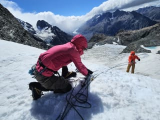 Intermediate Mountaineering feature image - Learn glacier travel and crevasse rescue skills, mountaineering course, Ball Glacier, Aoraki Mount Cook National Park