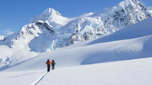 Glacier Touring & Ski Mountaineering | Ski and ride New Zealand's spectacular glaciers - Glacier ski touring, Tasman Glacier, Aoraki Mount Cook National Park 1