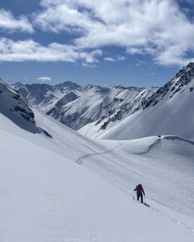 Articles - Winter in the Cass - Ski touring above Bad Decision (whiskey) Hut in the Cass Valley