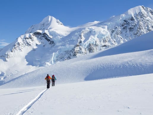 New Zealand Backcountry Skiing & Split-boarding - New Zealand's Best Glacier Touring & Ski Mountaineering - Ski Mount Cook & Westland Glaciers - Ski touring on the Tasman Glacier - Ski touring on the Tasman Glacier 6