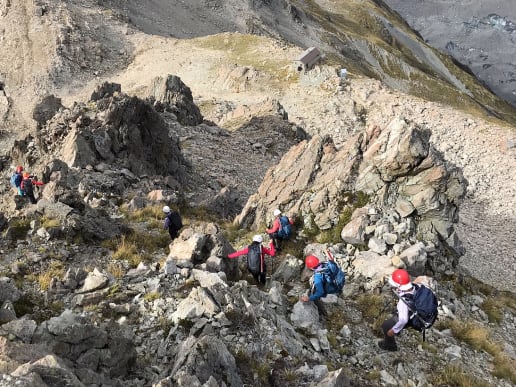New Zealand Alpine Hikes, Trekking & Snowshoeing - Trans-Alpine Crossings & Traverses - Ball Pass Crossing - Ball Pass - Caroline Hut, Ball Ridge - Ball Pass - Caroline Hut, Ball Ridge 7