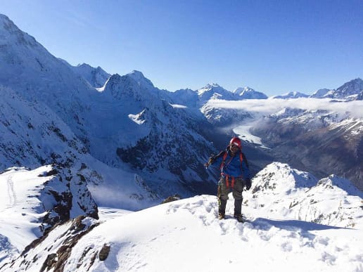 New Zealand Alpine Hikes, Trekking & Snowshoeing - Trans-Alpine Crossings & Traverses - Ball Pass Crossing - Ball Pass - Kaitiaki Peak - Ball Pass - Kaitiaki Peak 11