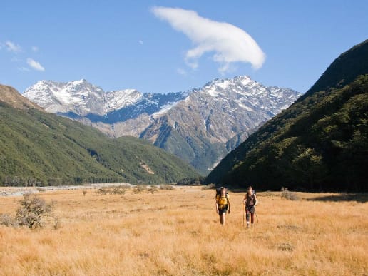 New Zealand Alpine Hikes, Trekking & Snowshoeing - New Zealand Trek & Raft Adventures - Brodrick Pass - Landsborough Trek & Raft - Brodrick Pass - Huxley Valley - Brodrick Pass - Huxley Valley 3