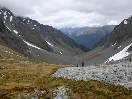 New Zealand Alpine Hikes, Trekking & Snowshoeing - New Zealand Trek & Raft Adventures - Brodrick Pass - Landsborough Trek & Raft - Brodrick Pass - Mackenzie Creek - Brodrick Pass - Mackenzie Creek 11