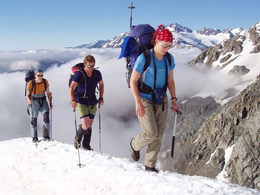 New Zealand Alpine Hikes, Trekking & Snowshoeing - Trans-Alpine Crossings & Traverses - Fitzgerald Pass Crossing - Fitzgerald & Copland Pass - crossing the Main Divide of the Southern Alps - Fitzgerald & Copland Pass - crossing the Main Divide of the Southern Alps 1
