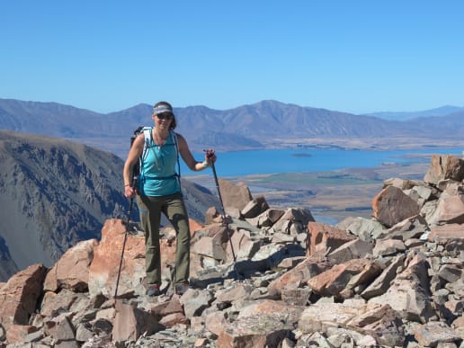 New Zealand Alpine Hikes, Trekking & Snowshoeing - New Zealand Alpine Treks & Hikes - Tekapo Hut to Hut Trek - Tekapo Hut to Hut Trek - views over Lake Tekapo - Tekapo Hut to Hut Trek - views over Lake Tekapo 1