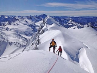 🧗‍♂️ Alpine Climbing feature image - Climbers on Hochstetter Dome above the Tasman Glacier, Aoraki Mount Cook National Park