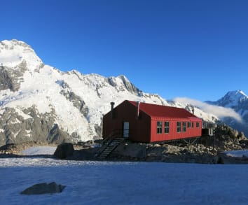 New Zealand High Alpine Huts - Mueller Hut - Mueller Hut in the Sally Range above Aoraki Mount Cook Village and the Hooker Valley 11