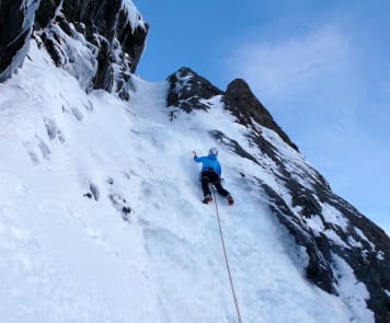 Mountaineering Skills & Alpine Climbing Courses - Waterfall Ice Climbing Course - Waterfall Ice Climbing - Ailsa Stream 5