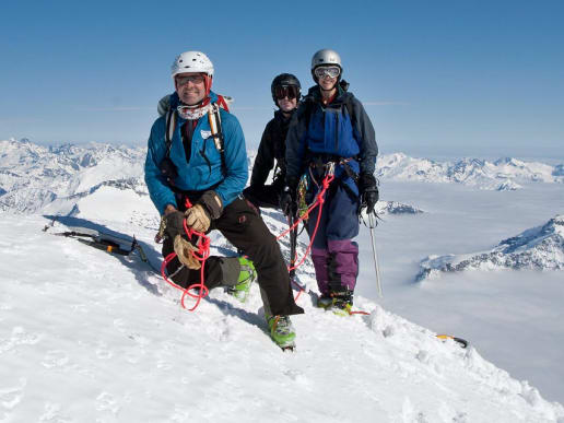New Zealand Alpine Climbing, Mountaineering Instruction & Guided Ascents - Guided Alpine Ascents in New Zealand - Mount Aspiring - Mount Aspiring - summit views - Mount Aspiring - summit views 1