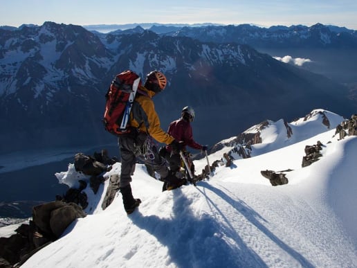 New Zealand Alpine Climbing, Mountaineering Instruction & Guided Ascents - Guided Alpine Ascents in New Zealand - Dixon Peak - Dixon Peak - summit ridge, Tasman Valley - Dixon Peak - summit ridge, Tasman Valley 2