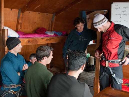 New Zealand Alpine Climbing, Mountaineering Instruction & Guided Ascents - Mountaineering Skills & Alpine Climbing Courses - Introductory Mountaineering Course - Learn skills from professional mountain guides, Caroline Hut - Learn skills from professional mountain guides, Caroline Hut 7