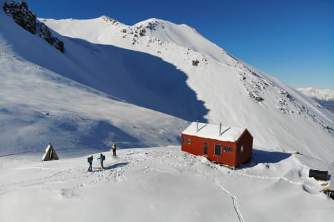 Venue: Erewhon Hut (winter) - Erewhon Hut in the Potts Range is a great base for ski and split-board touring