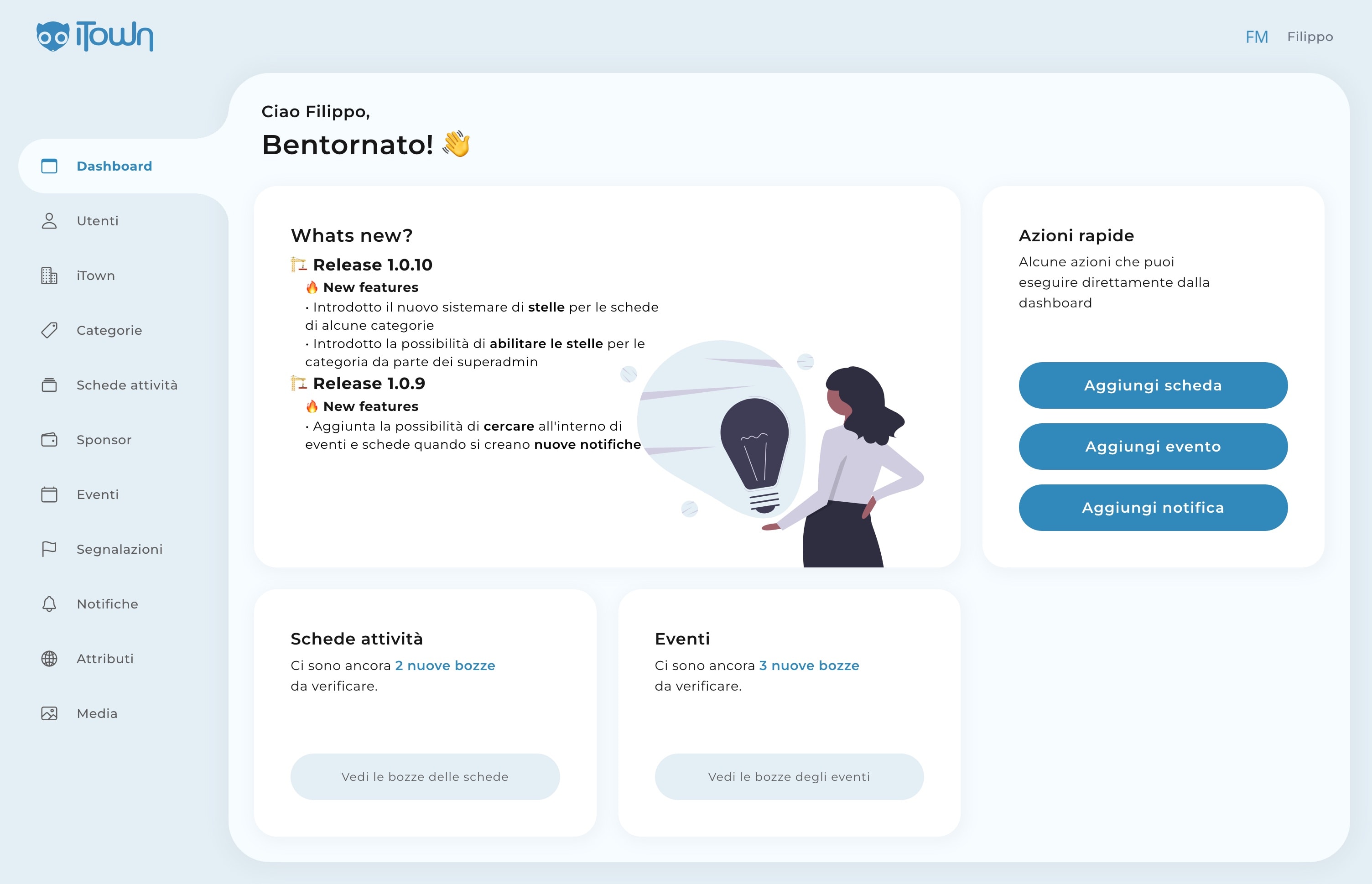 iTownApp admin panel iTownApp admin panel