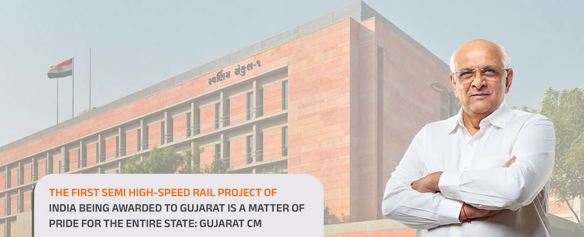 CM Shri Bhupendra Patel Expresses Gratitude to the Central Government for Approving the Ahmedabad-Dholera Semi High-Speed Rail Project