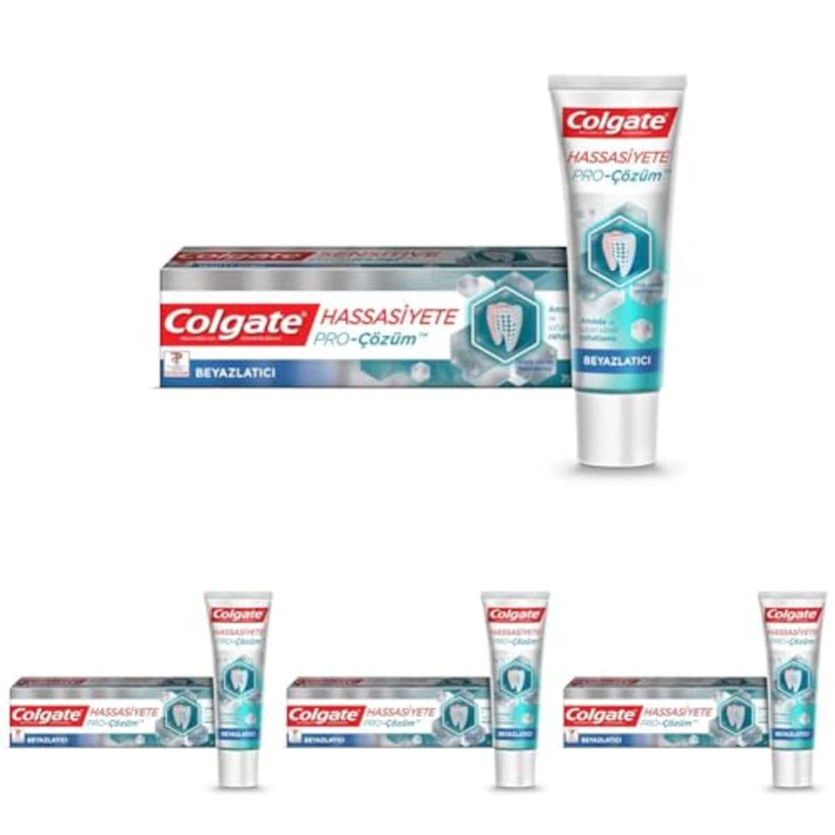 Colgate Hassasiyete Anında Çözüm Onarım Hassas Beyazlık Diş Macunu 75 ml 4lü paket
