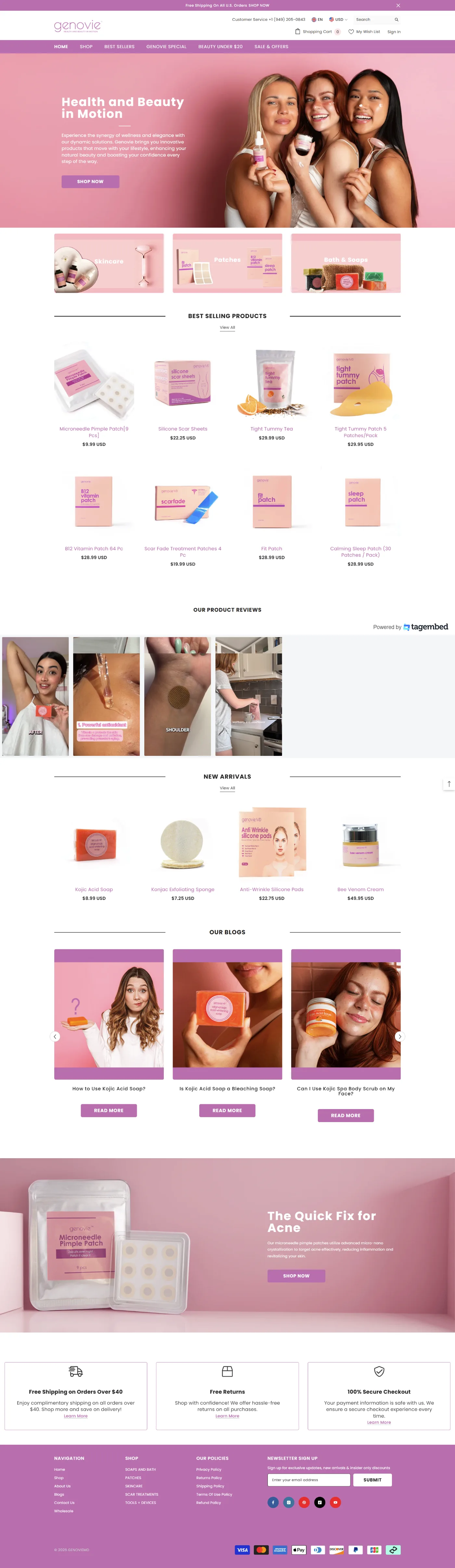Genovie — full page screenshot