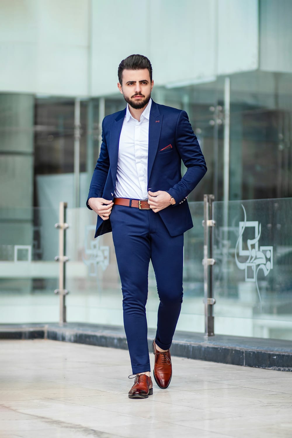 Man in a tailored coat