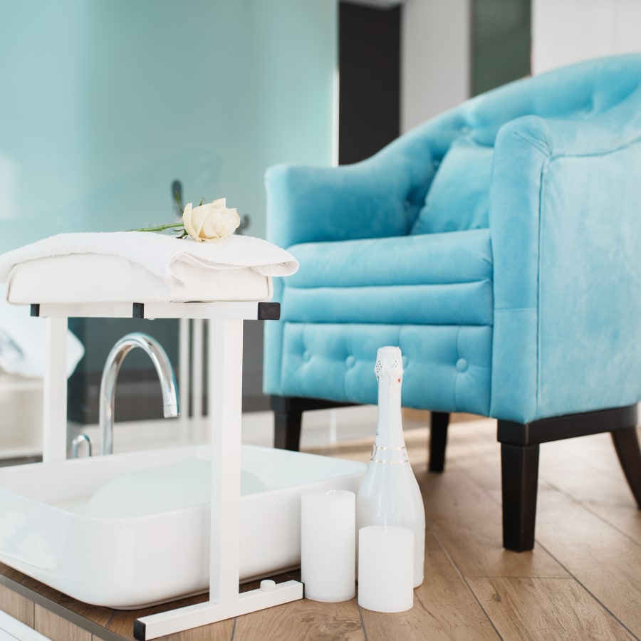 Calm nail studio interior