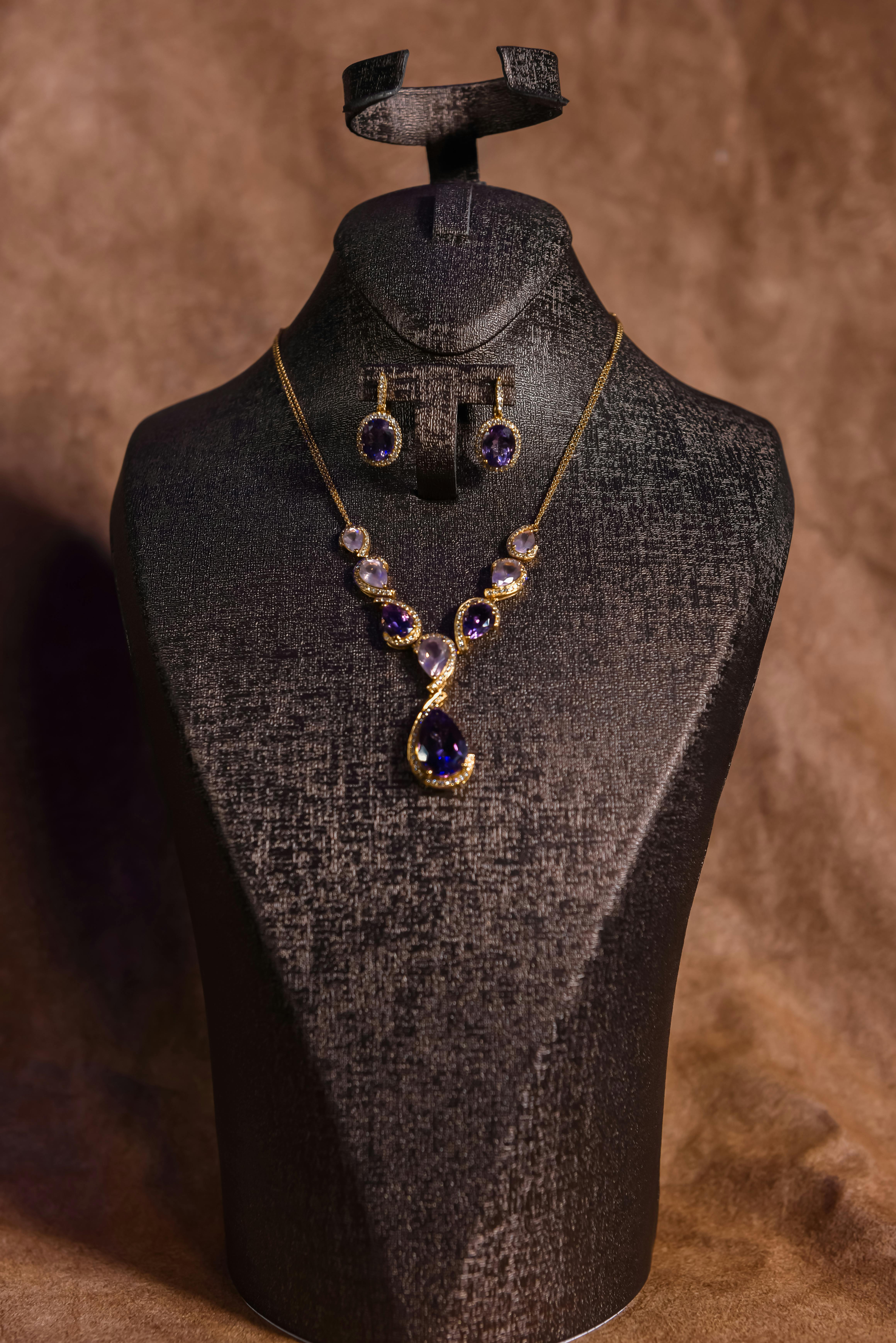 Sapphire Teardrop Necklace