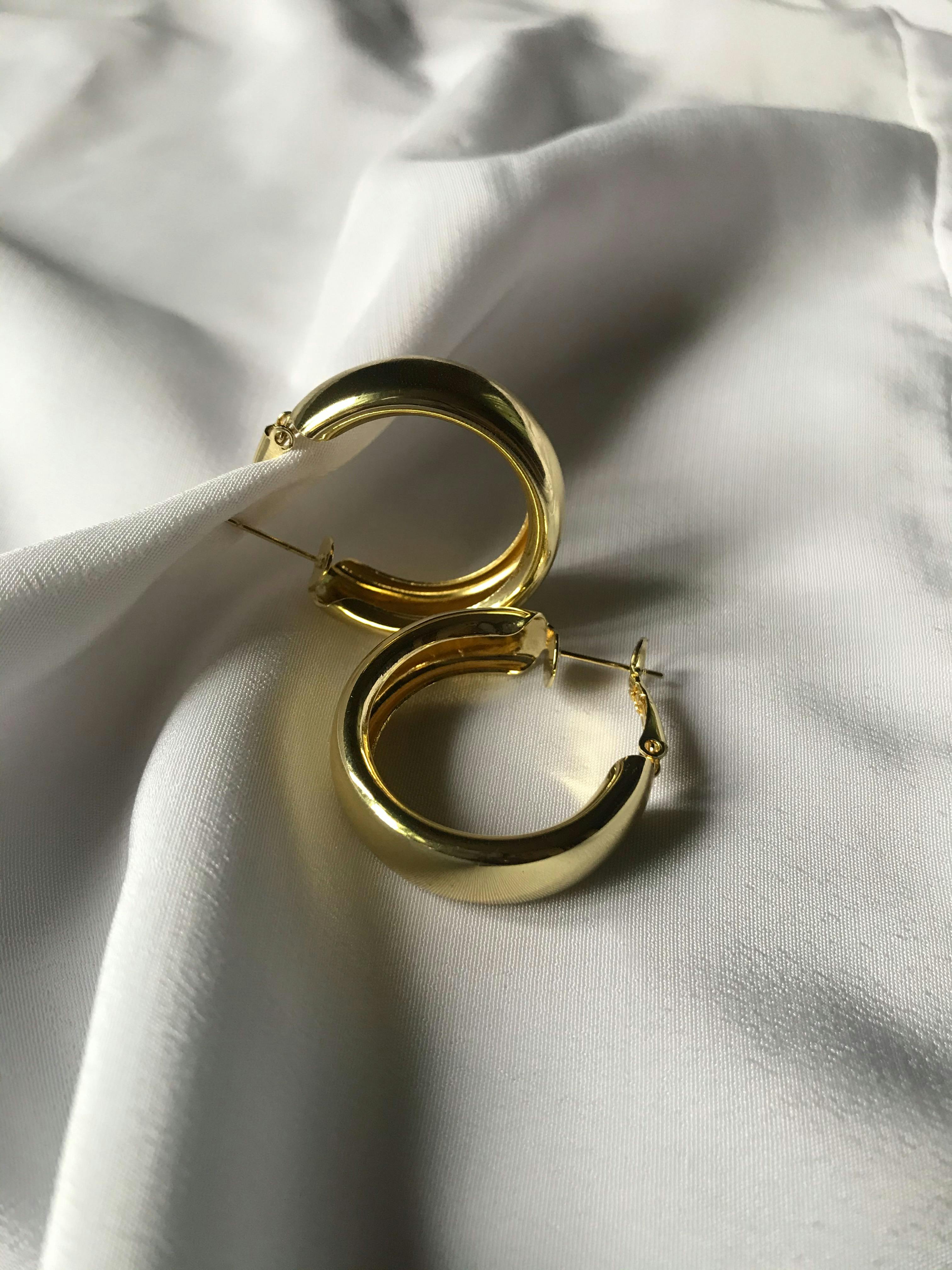 Golden Hoop Earrings